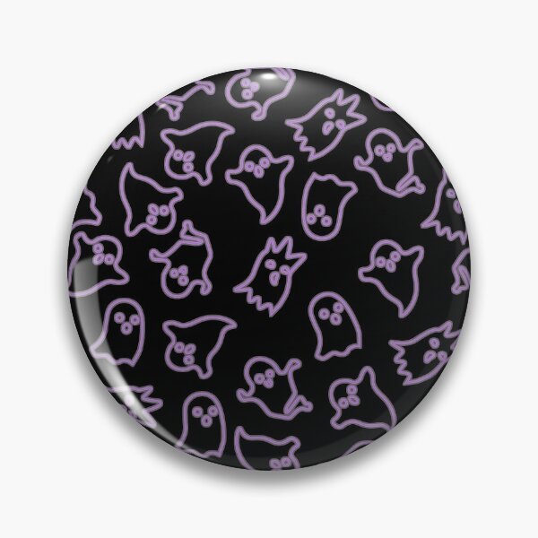 Item preview, Patrón de fantasmas de neón de Halloween violeta designed and sold by Printables Passions.