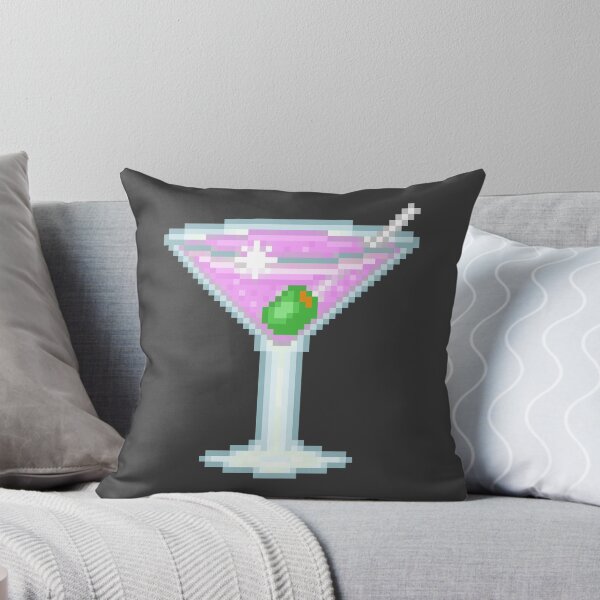 Item preview, Pixel Purple Martini Glass designed and sold by NicholiCosplay.
