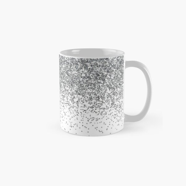Personalised Mug Printed with Your Name or Initials Faded Glitter Marble Bling Sparkly Luxury Perfect Gift Printed Glitter Made of White Ceramic NO Real Glitter