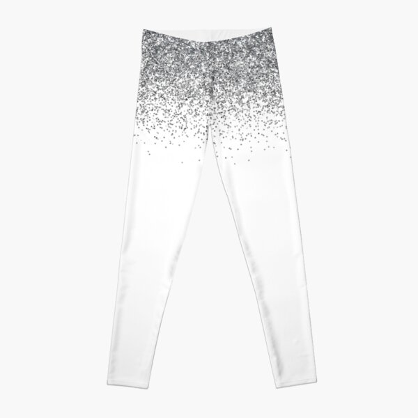 Withchic Silver Sequin Sparkle Leggings Shiny Bling Tights Glitter  ($3.47) ❤ liked on Polyvore featur…