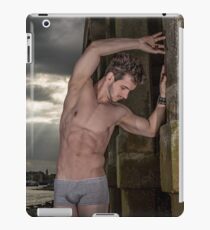 Dramatic Sky with Hot Model on the Thames in London with Andrew iPad Case/Skin