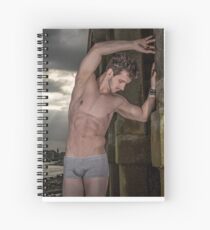 Dramatic Sky with Hot Model on the Thames in London with Andrew Spiral Notebook
