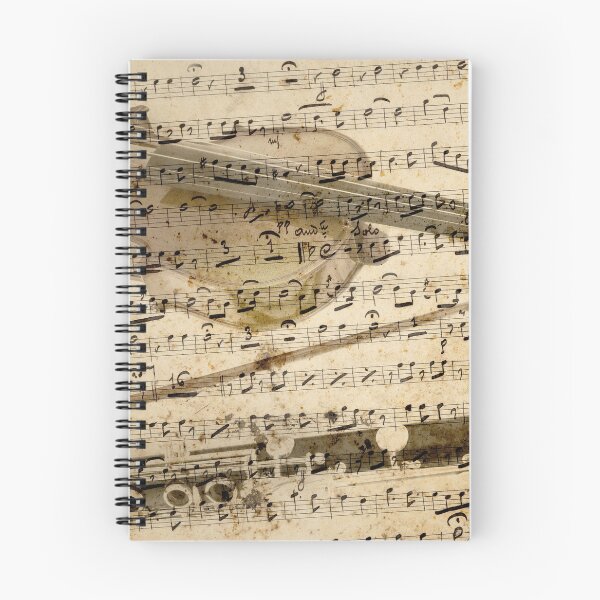 Item preview, Violin and clarinet musical note background designed and sold by Grégory DUBUS.