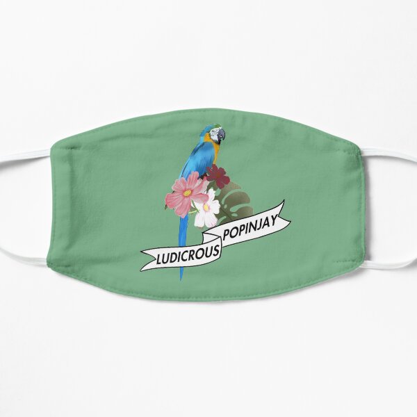 ludicrous popinjay Flat Mask