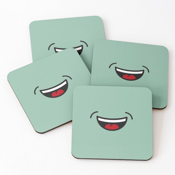 Aperçu de l'œuvre BLUE FACE SMIILE - MASQUE VISAGE AU DESIGN MINIMALISTE créée et vendue par Tropical Blood.