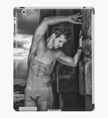 Dramatic Sky with Hot Model on the Thames in London iPad Case/Skin