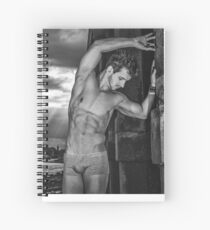 Dramatic Sky with Hot Model on the Thames in London Spiral Notebook