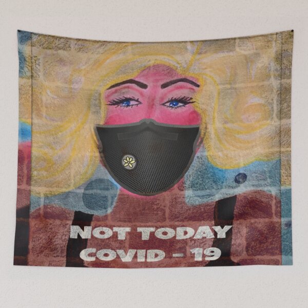 Item preview, Not Today Covid-19 designed and sold by bipolarvirgoart.