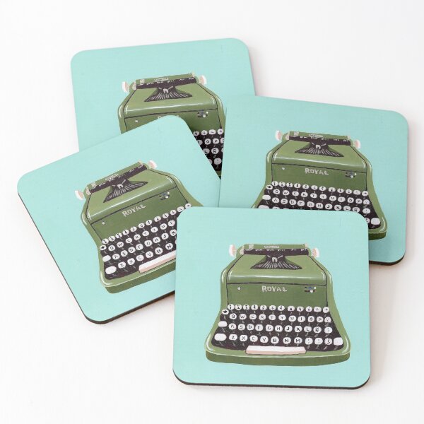 Item preview, Green Royal Typewriter designed and sold by KilkennyCat Art.