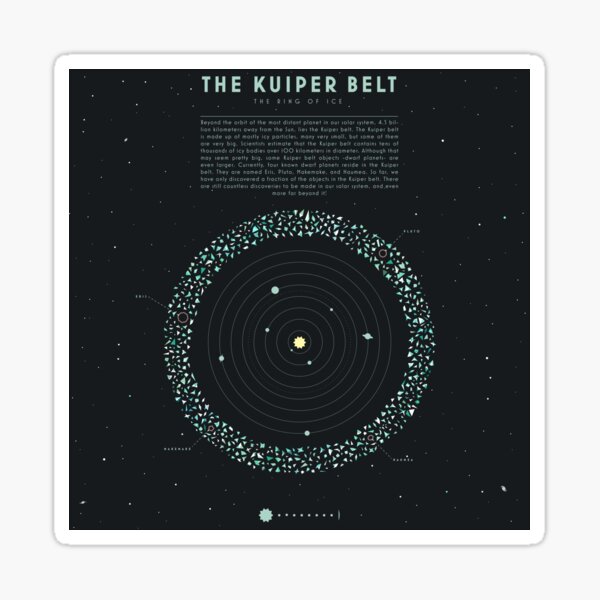 The Kuiper belt Sticker