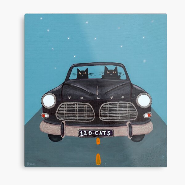 Black Volvo Amazon Metal Print