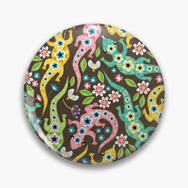 Item preview, ditsy floreal lizards designed and sold by Gaia Marfurt.