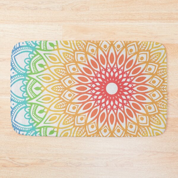 Item preview, Rainbow Colored Mandala designed and sold by Kelly Dietrich Mandalas & Colorful Patterns.