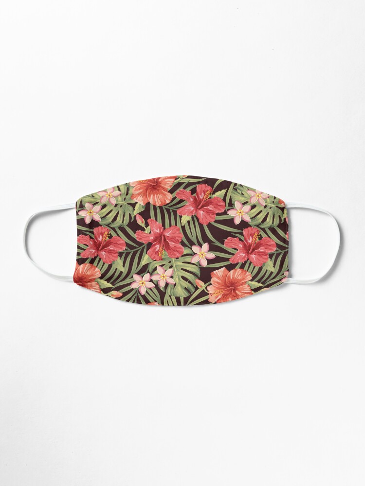 Alternate view of Painterly Hibiscus Mask