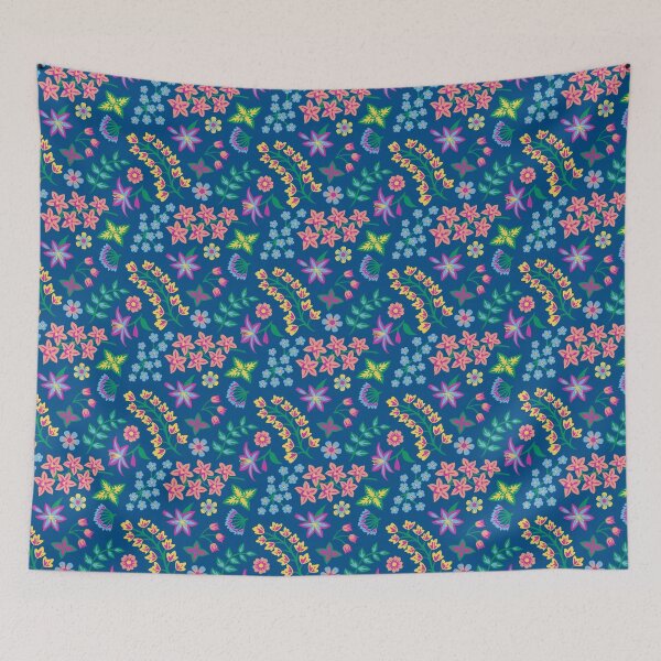 Item preview, Flora Blue designed and sold by AnaAnaDesign.