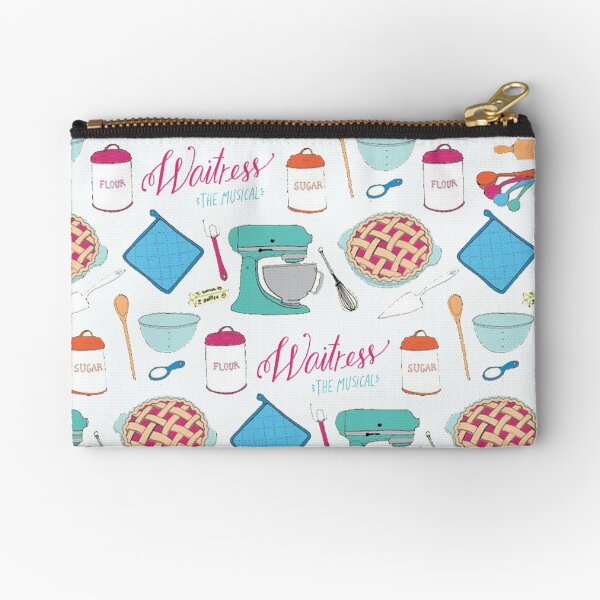 Waitress the Musical Pattern Zipper Pouch
