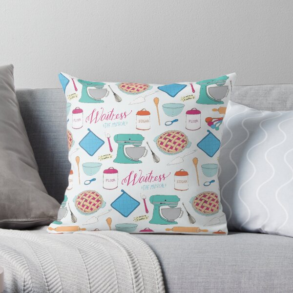 Waitress the Musical Pattern Throw Pillow
