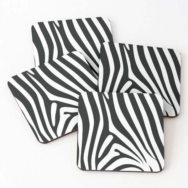 Item preview, ZEBRA BLACK PATTERN - FACE MASK  designed and sold by Tropical Blood.