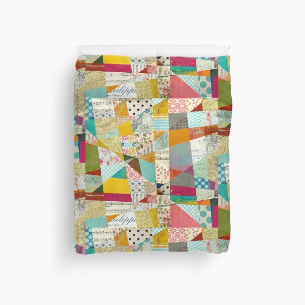 Item preview, Bold and Bright Abstract Collage Artwork designed and sold by traciwithani.
