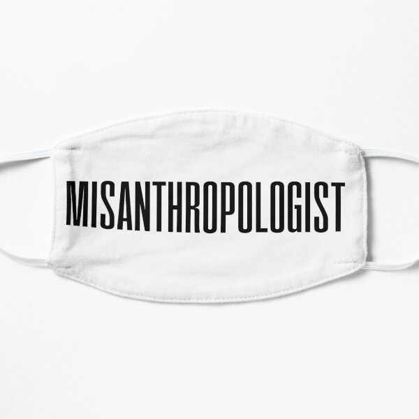 Misanthropologist (black) Flat Mask