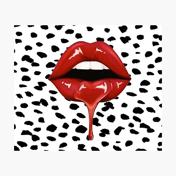 Drippy Lips Photographic Print