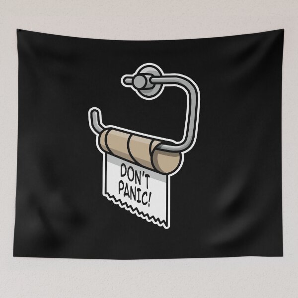 Item preview, Don't panic! Toilet paper hoarding Corona Covid 19 designed and sold by LaundryFactory.