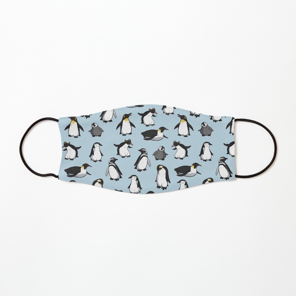 Cute Penguin Pattern Mask