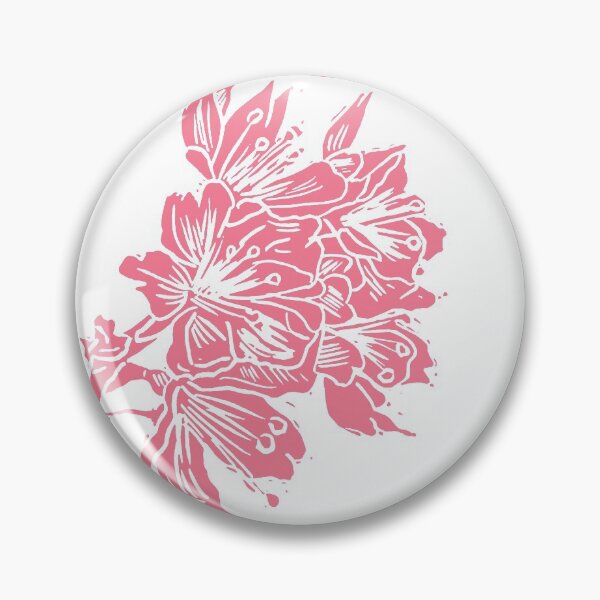 Item preview, Cherry Blossom Pink Block Print designed and sold by BiancaGreen.