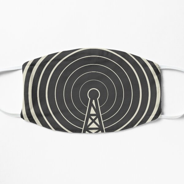 Radio tower broadcast Flat Mask
