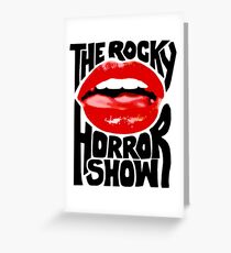Le spectacle d'horreur rocky Carte de vœux