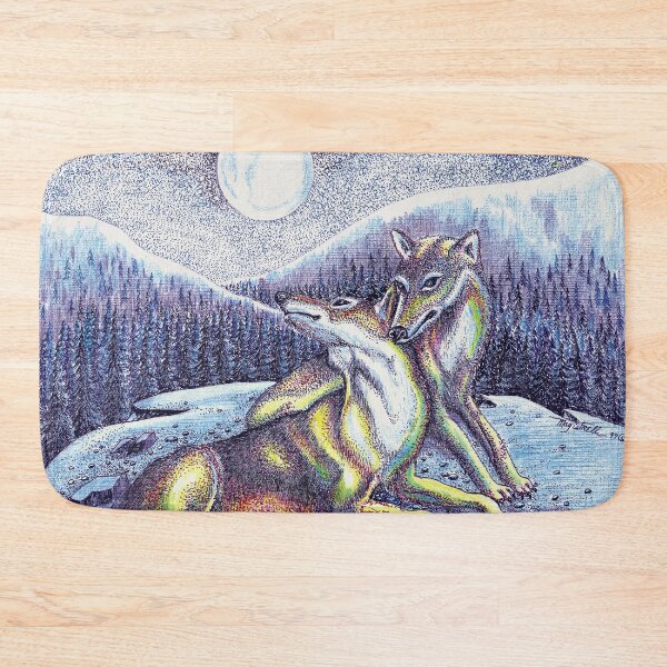 Item preview, Wolf Nuzzling designed and sold by QuixoteRidge.