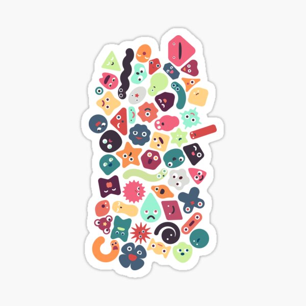 Microbiotic Birthday Bash Sticker