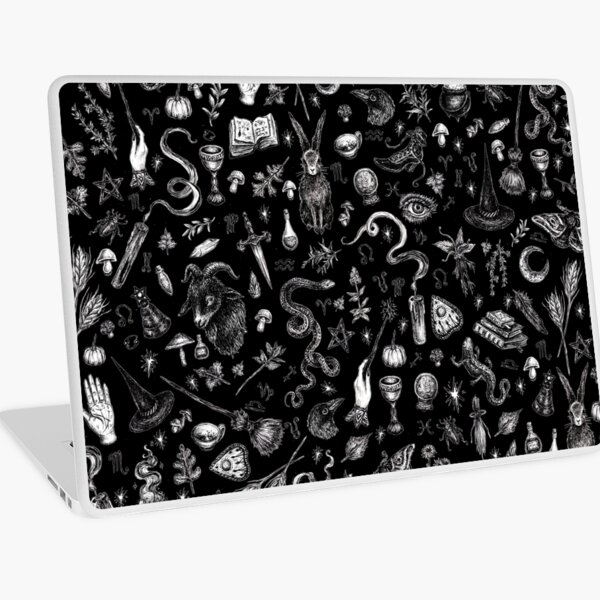 Salem Witch in Black Laptop Skin