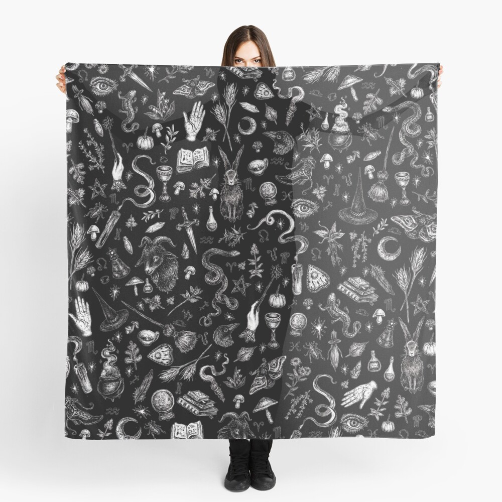 Salem Witch in Black Scarf