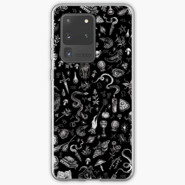 Salem Witch en noir Coque souple Samsung Galaxy