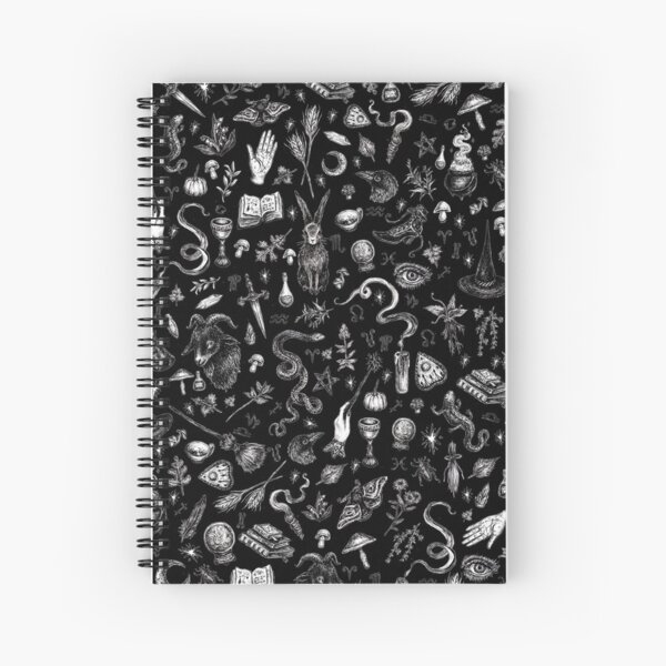 Salem Witch in Black Spiral Notebook