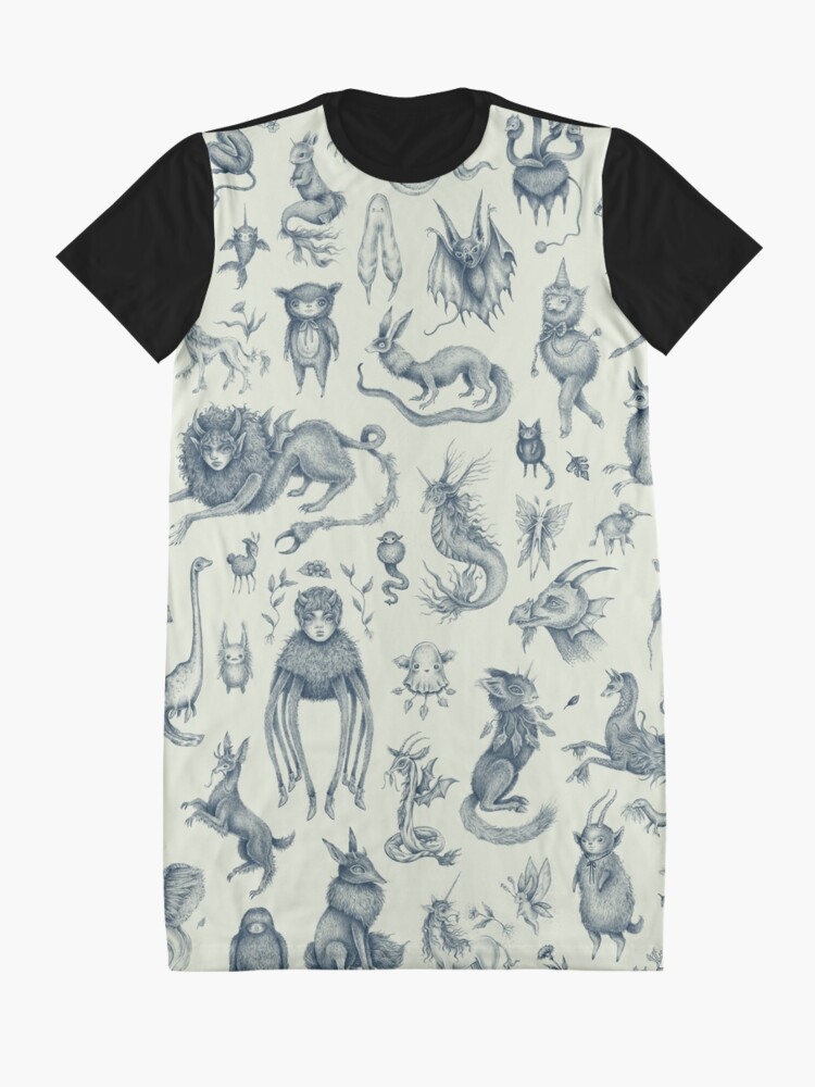 Alternate view of Beings and Creatures Graphic T-Shirt Dress
