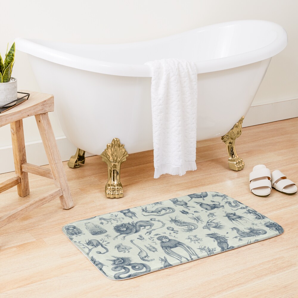 Beings and Creatures Bath Mat