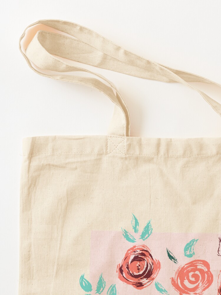 Alternate view of Brushstroke Roses Tote Bag