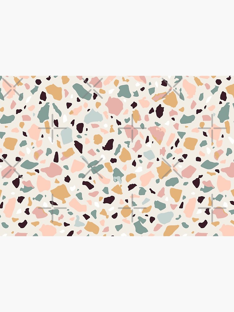 Pink Pastel Terrazzo by nadyanadya