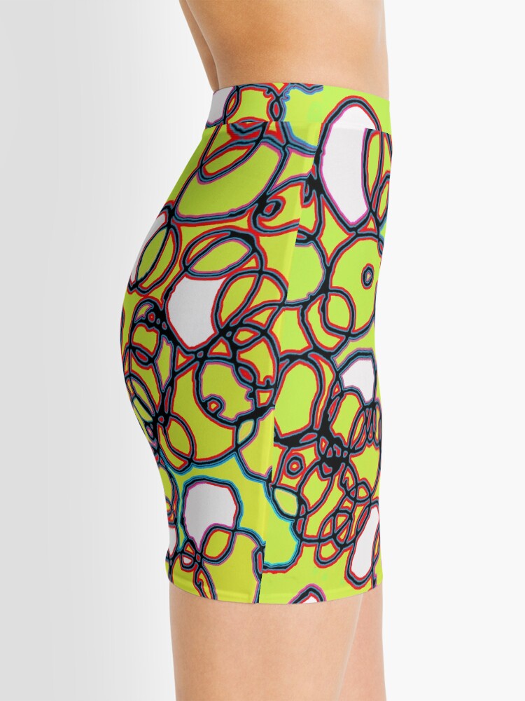 Alternate view of Random Cells Mini Skirt