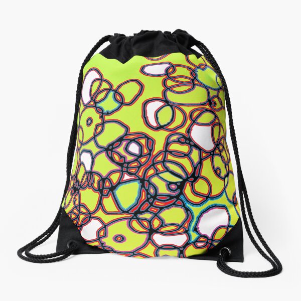 Random Cells Drawstring Bag