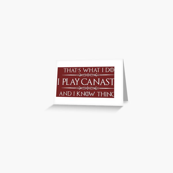 Happy Place Funny Card Playing Canasta graphic Greeting Card for Sale by  jakehughes2015