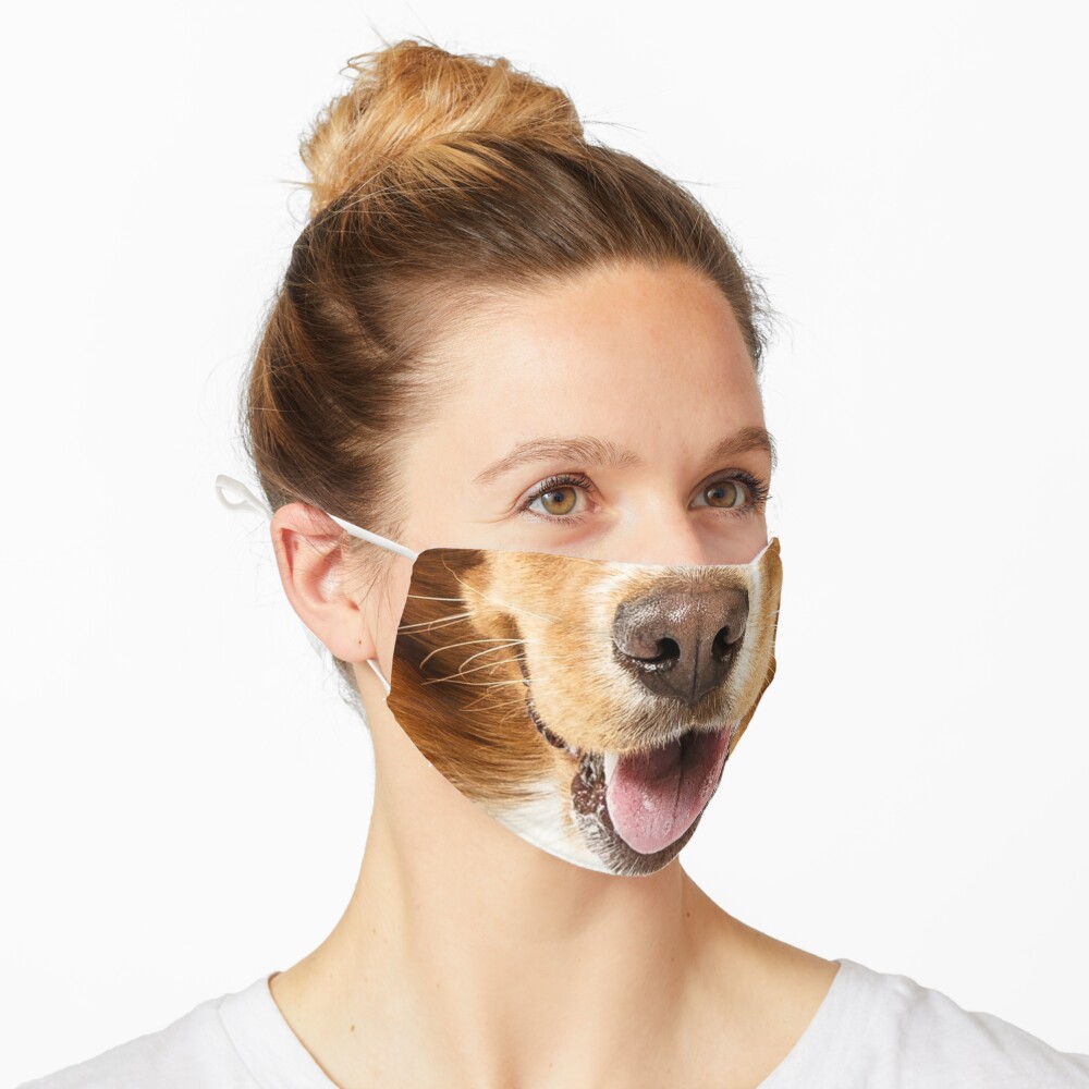 Golden Retriever Dog Face Mask
