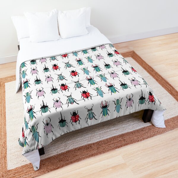 colored beetles insect beetles Comforter