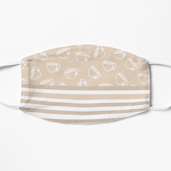 Tea Time + Taupe Stripe Mask