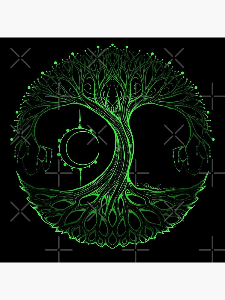 Dreamie's Tree of Life Electric Green by dreamie09
