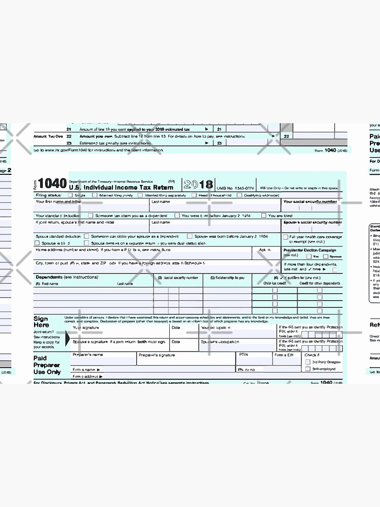 Form 1040 Tax Person Mask by aimeecozza