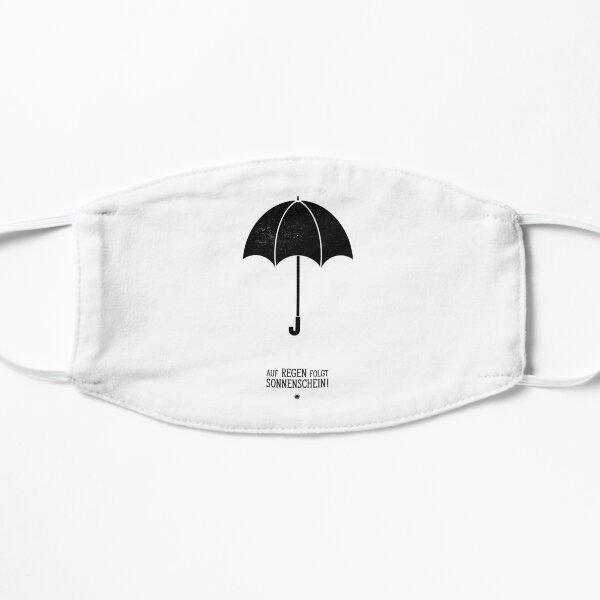 Regenschirm - Auf Regen foglt Sonnenschein! Maske