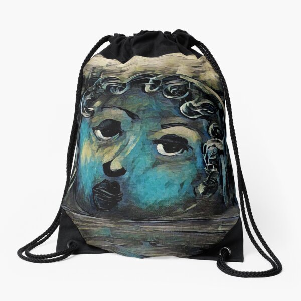 Quarantine Blues Drawstring Bag